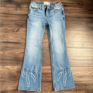 Abercrombie Kids Flare Jeans with Bow Accents